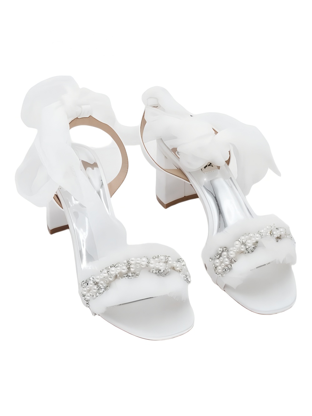 Badgley Mischka TANA Heeled Sandal White Size 6